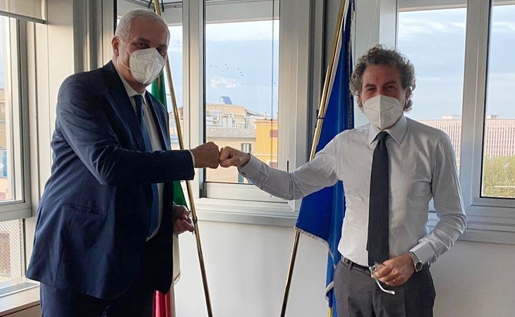Assessore regionale Campania Nicola Caputo e direttore AGEA Gabriele Papa Pagliardini
