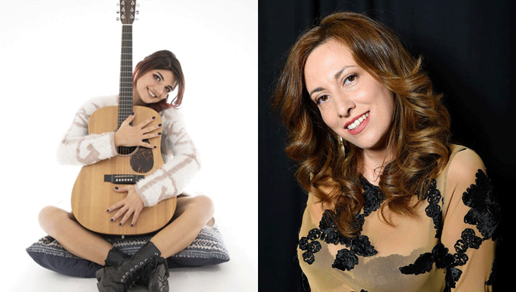 Tonia Cestari, cantautrice e Fenicia Rocco, attrice 
